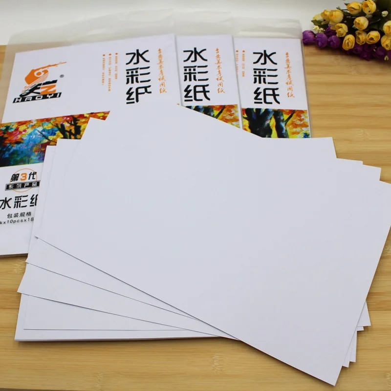 

180 Grams 8K Watercolor Paper Professional Art Examination Paper Office Stationery скетчбук для рисования скетчбук для акварели